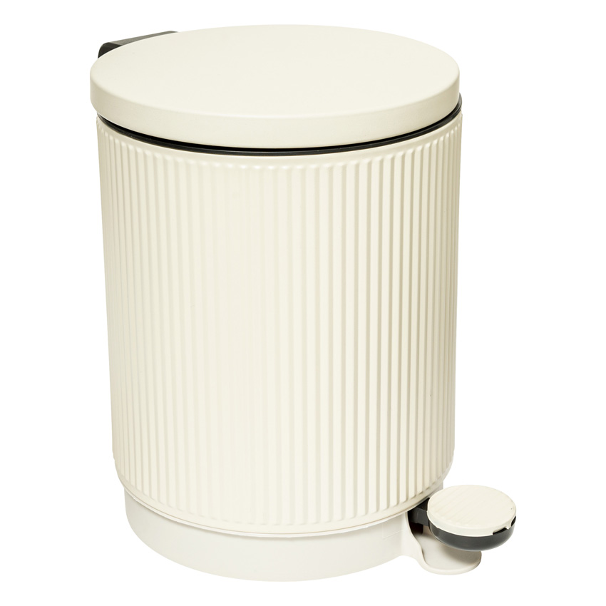 Pedaalemmer Lou staal beige 27,2x20,5x30cm