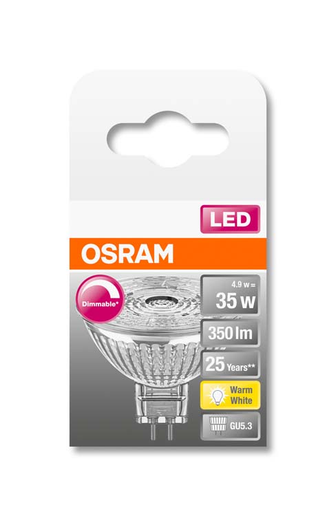 Lampe LED superstar MR16 GU5.3 4.9W 350lm dimmable