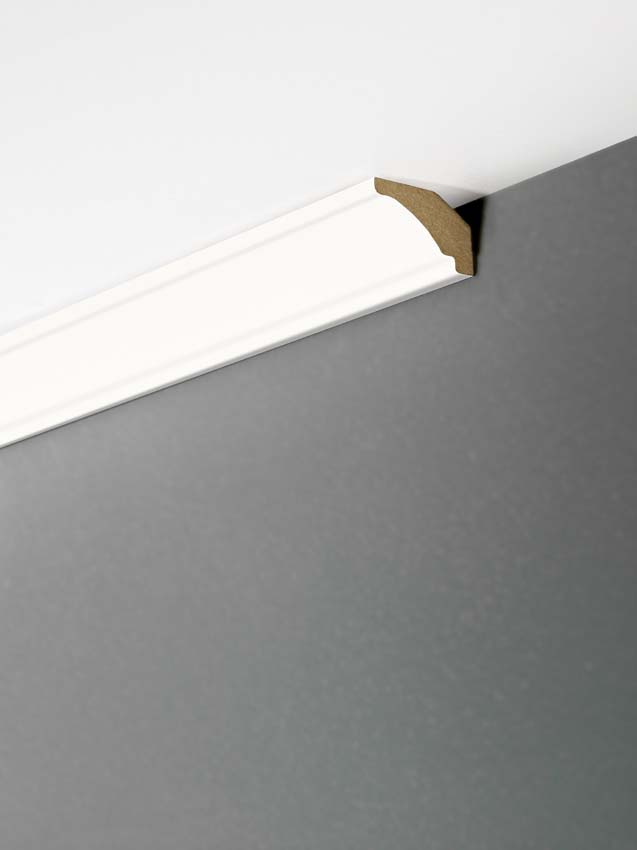 Mouluer plafond MDF hydrofuge uni white 270cm