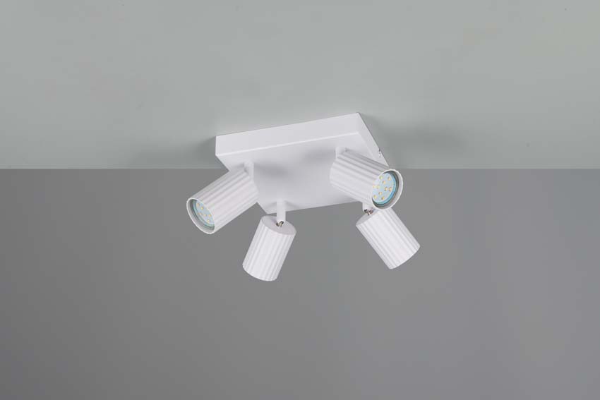 Spot en saillie - Blanc - 20x20x14cm - Dimmable - GU10 - 4x10W