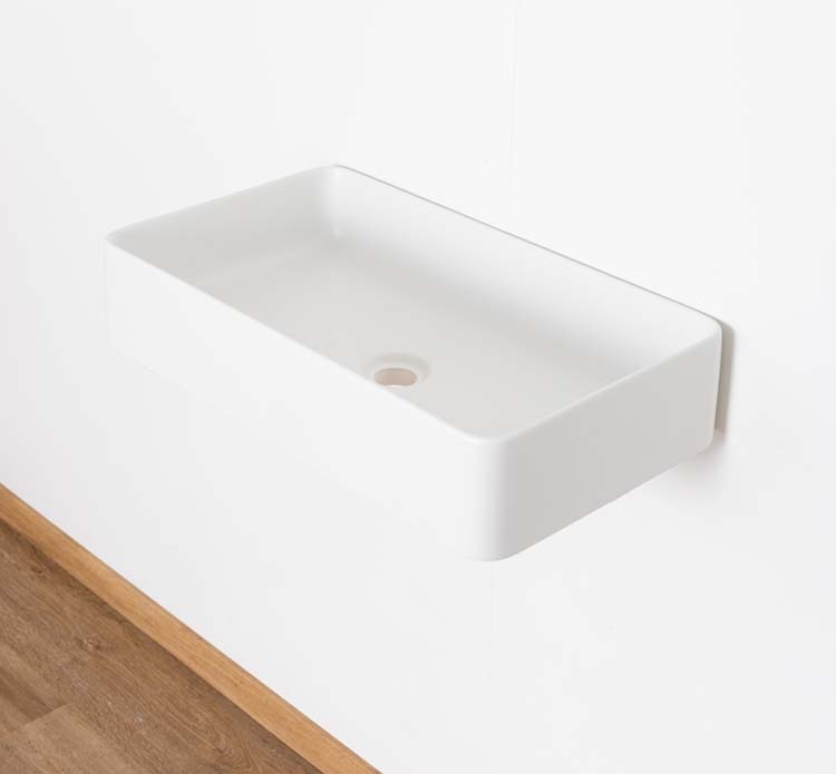 Bol à poser Mo blanc mat 560 x 380 x 120 mm