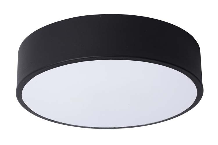 Plafondlamp - zwart - Ø20cm - LED - 12W - 2700K - 3 StepDim