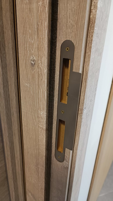 Porte intérieure complète Nalba chêne 201,5x73cm tubulaire réversible + châssis 16,5cm