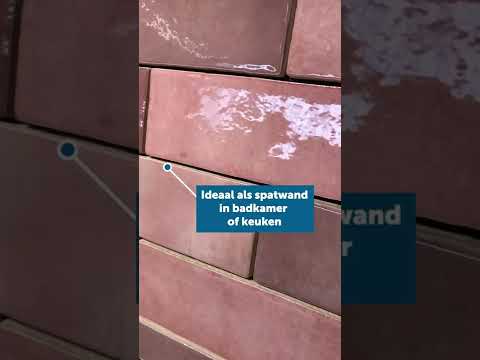 Wandtegel Alisa roze glanzend 6.5x20cm