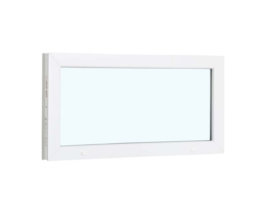 Vast raam pvc wit budget B2500XH2100 mm