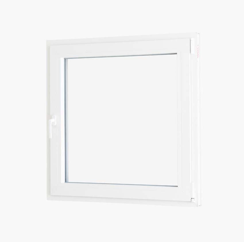 1-VL draaikiepraam pvc Deceuninck Elegant Inf wit/wit B1000xH1000 mm R 1-VL draaikiepraam pvc Deceuninck Elegant Inf wit/wit B1000xH1000 mm R