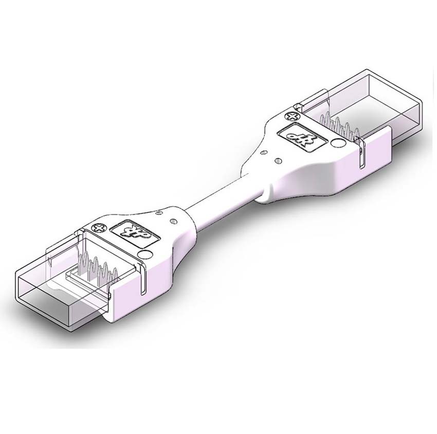 Connecteur central pour bande LED RGB 10 mm