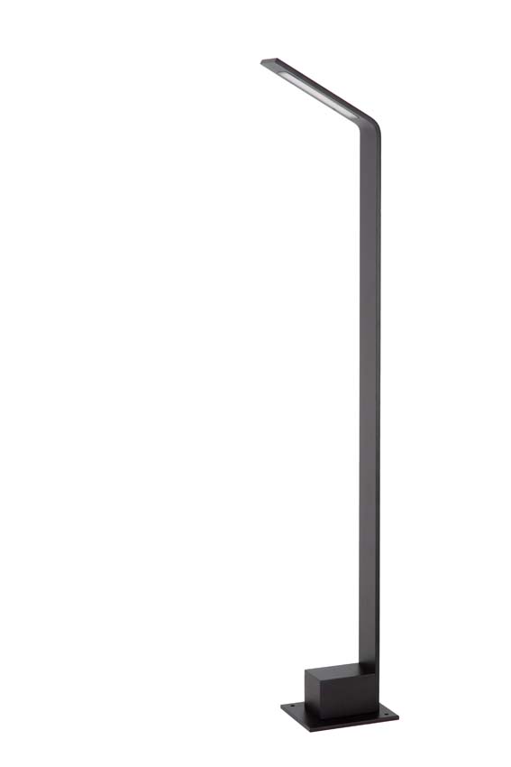 Lucide LAWFORD - Sokkellamp - Hoogte 80cm - 6W 3000K - IP54 - Zwart