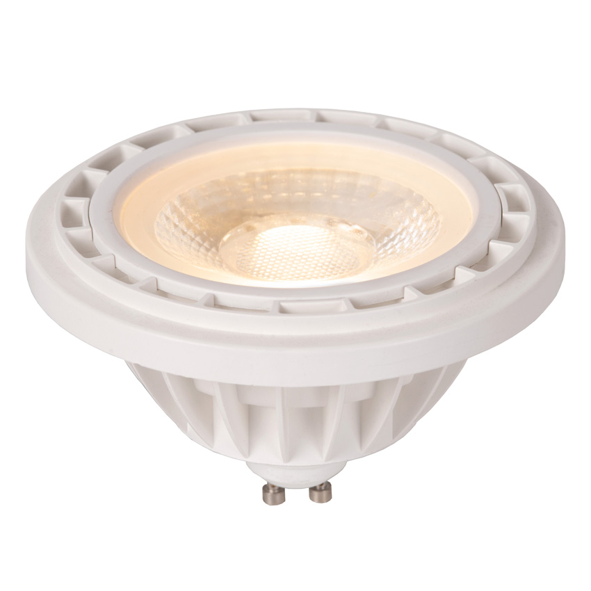 Lucide ES111 - Ampoule LED - Ø11cm - LED Dim to warm - GU10 (MR16) - 1x12W - 2200K/3000K - Blanc