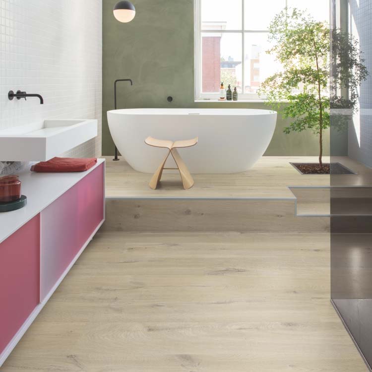 Échantillon Quick-step alpha vinyl medium planks Chêne coton beige