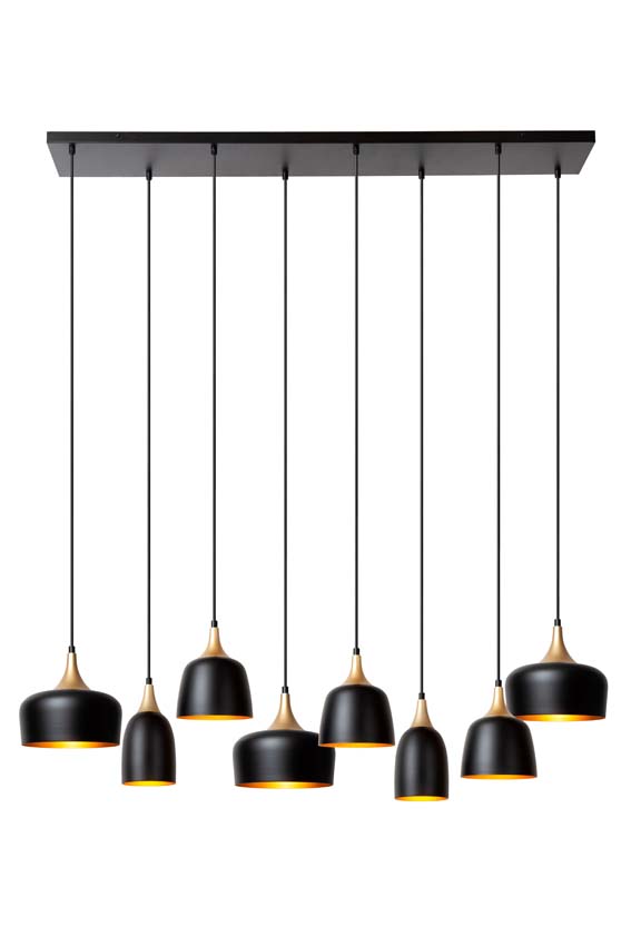 Suspension - 8xE14 - Noir