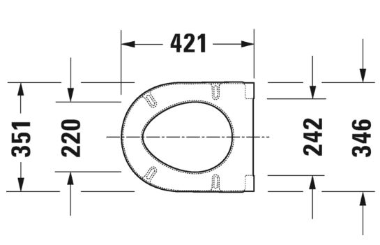 Toiletbril Starck 3 Duravit softclose wit