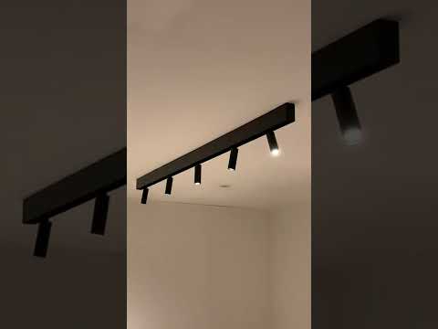 Rail lumineux design Béa noir set 1,8m 5 spots 5x4W