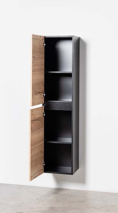 Kolomkast Dotan eik hangend 185x40x32cm