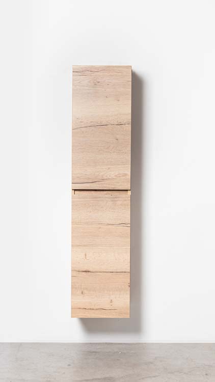 Armoire colonne Domino chêne suspendue 170x40x32cm