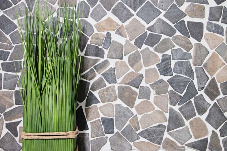 Mosaïque Flagstone gris pierre mat 30,5x30,5cm