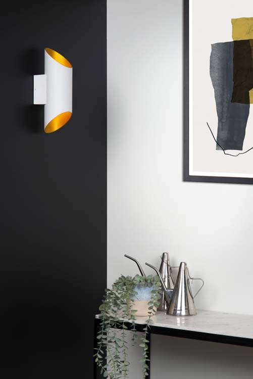 Applique murale - blanc - Ø10cm - G9 - 40W