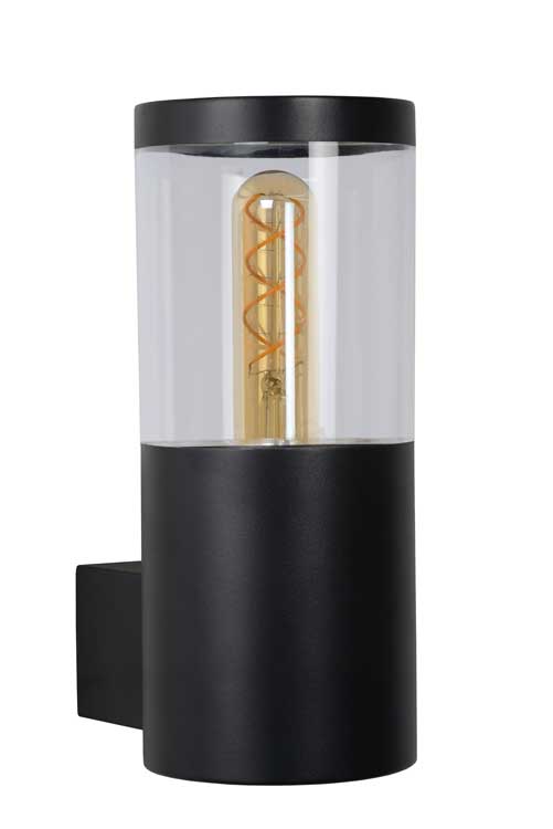 Lucide FEDOR - Wandlamp Buiten - E27 - IP44 - Zwart