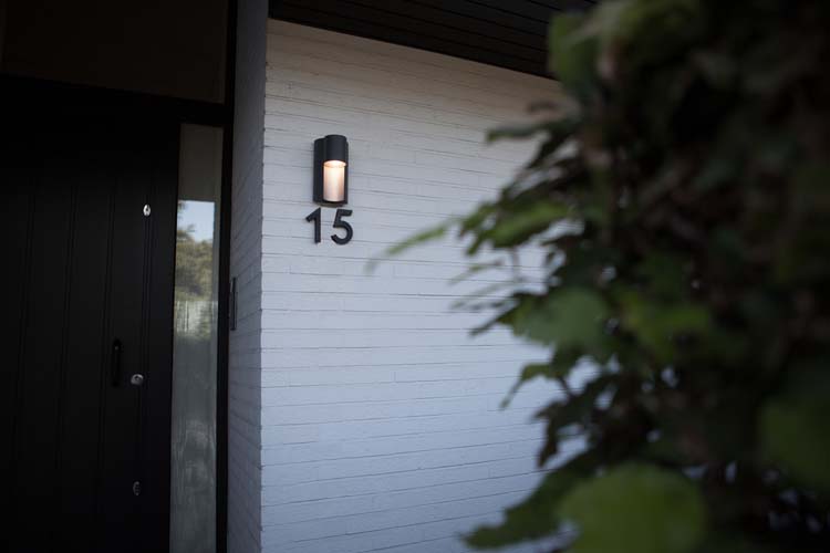 Buitenverl wandlamp helder retrofit GU10 donkergrijs