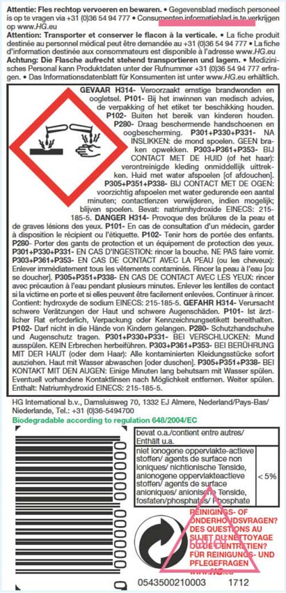 HG tegel extreem krachtreiniger (HG product 20)