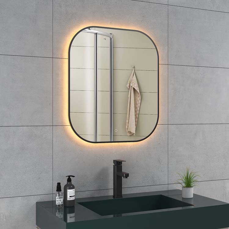 Miroir Rihanna 800 x 700 mm + LED + anti-condens