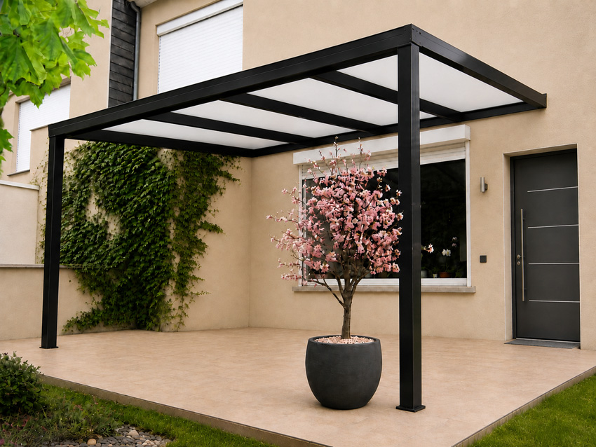 Toiture de terrasse Shadow noir 4x4m