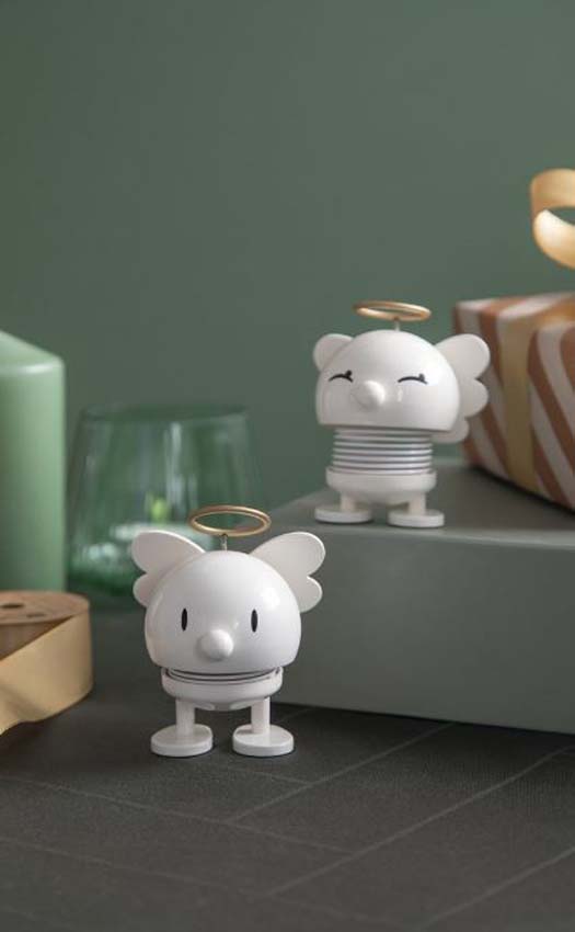 Hoptimist bumble x-mas engel wit S