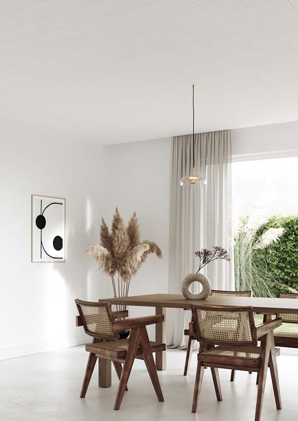 Wand- & plafondpaneel Maestro MDF waterbestendig gloss white 19x120x0,8cm