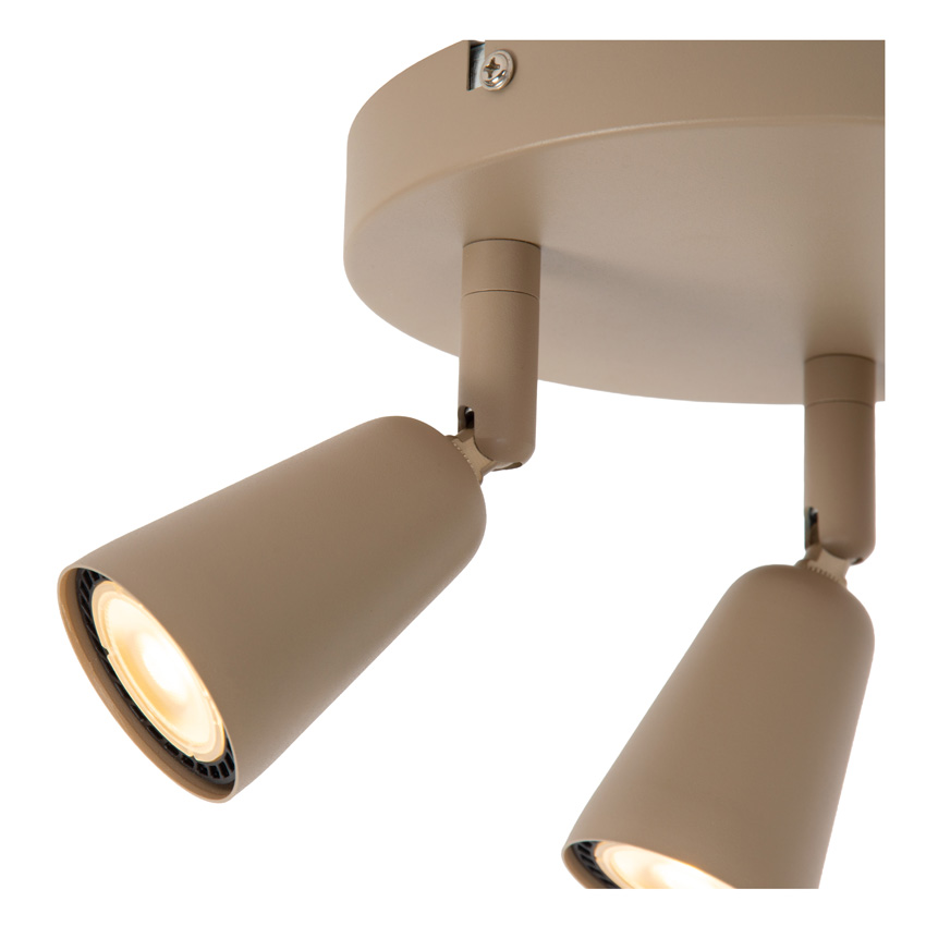 Spot de plafond - Taupe - 28,3x24,5x14 m - 3xGU10