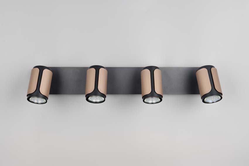 Spot en saillie - Brun café - 60x12x16cm - Dimmable - GU10 - 4x10W