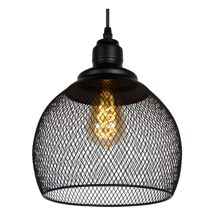 Suspension - noir - Ø22cm - dimmable - E27 - 60W
