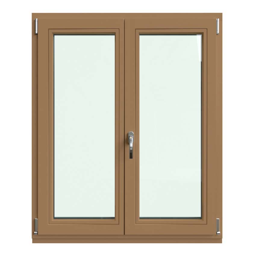 Fenêtre oscillo-battante 2-VC Vardelux bois Meranti sur mesure naturel 68mm droite