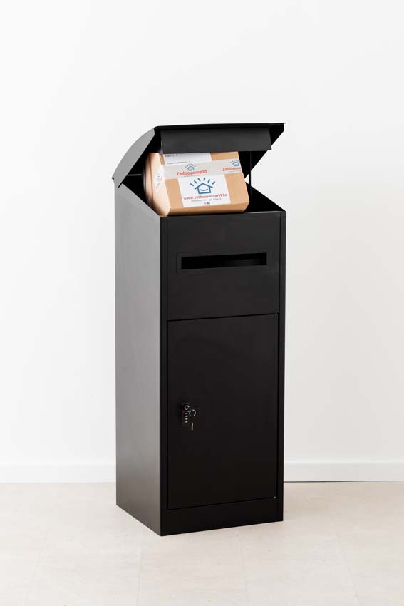 Pakketbrievenbus XXL Winter zwart