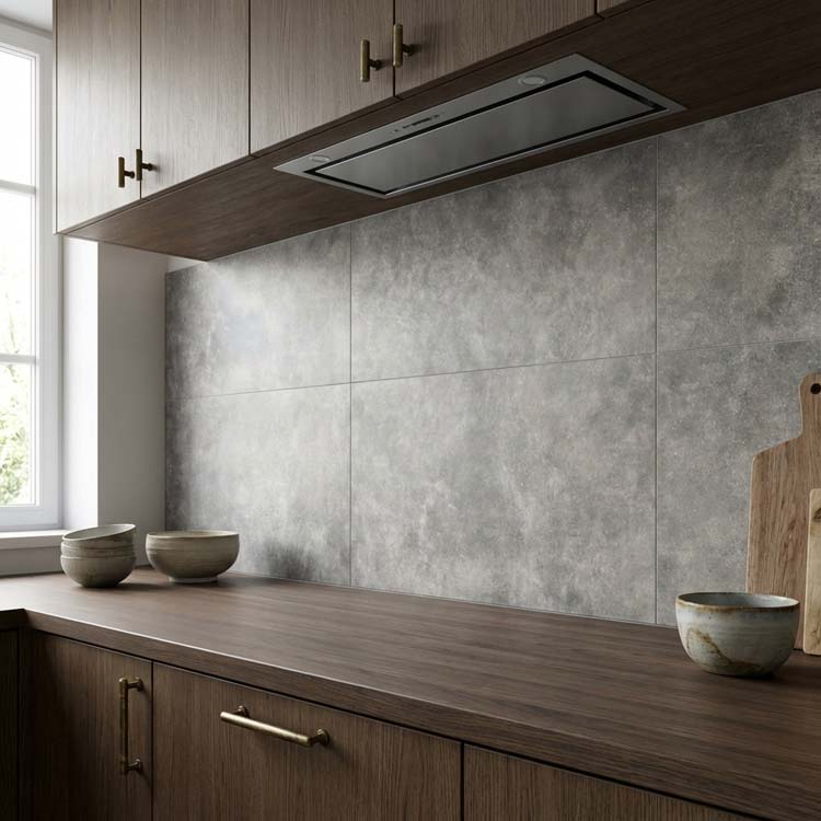 Vloer: tegel Ryan grijs 60 x 120 cm