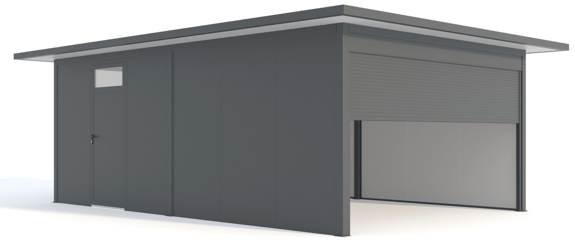 Garage metal anthracite extra large 425 x 640 x 240 cm