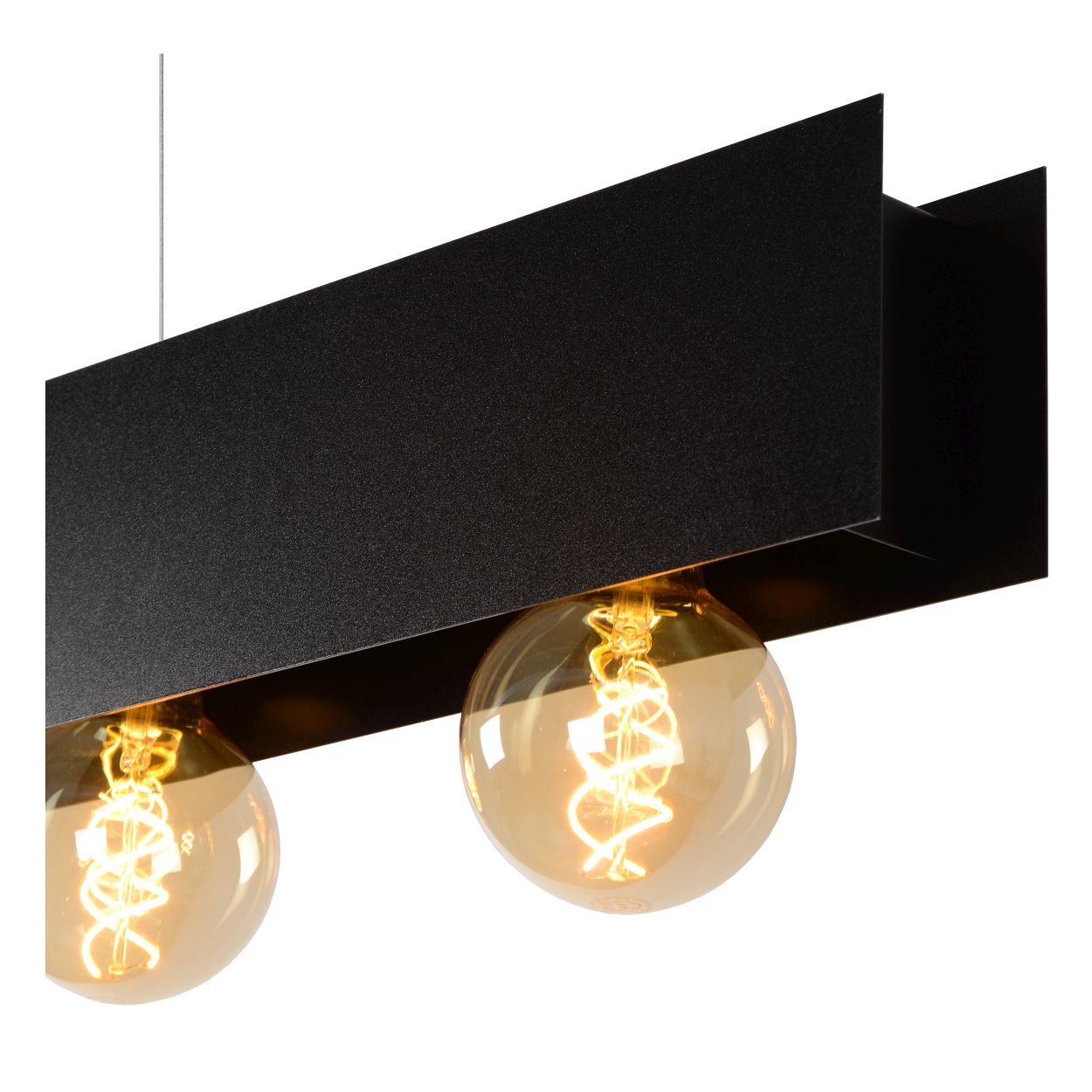 SURTUS Hanglamp 4xE27/60W Zwart
