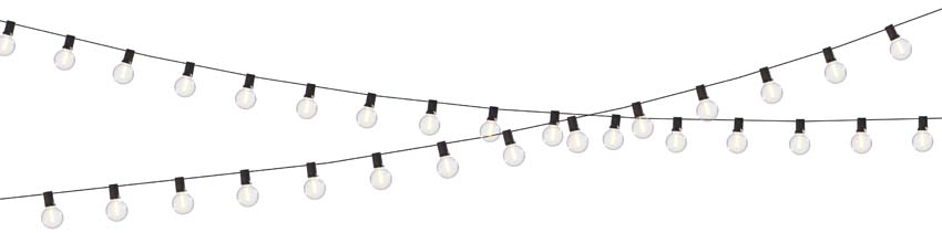 Partylamp - Warm wit - 45m - Dimbaar - 2700K - LED geïntegreerd - 75 lampen
