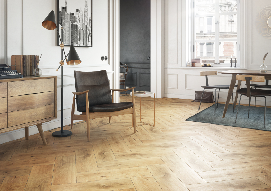 Keramisch parket Moreno eiklook 18,5x60cm