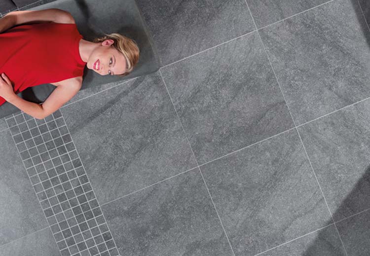 Vloer- en wandtegel Kass antraciet 45x45cm