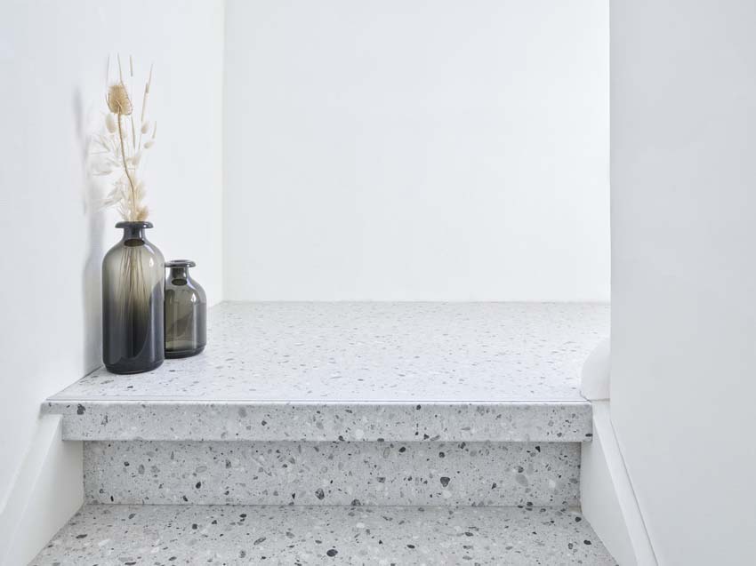 Dubbele traptrede Maestro Terrazzo grey 130x61x5,6cm