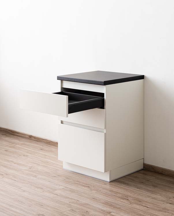 Keukenkast Plenti onderkast met 3 lades 60cm wit