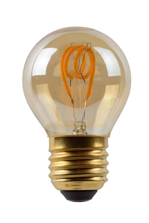 Ampoule filament - ambre - dimmable - Ø4,5cm - E27 - 3W