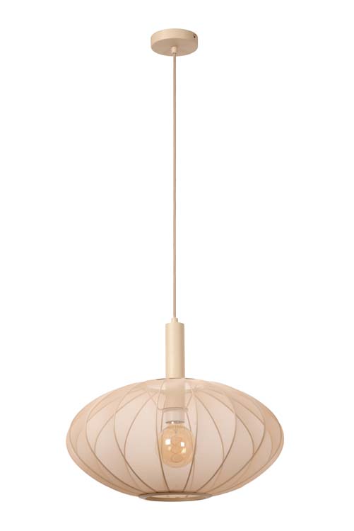 Lucide CORINA - Hanglamp - Ø 50 cm - 1xE27 - Beige