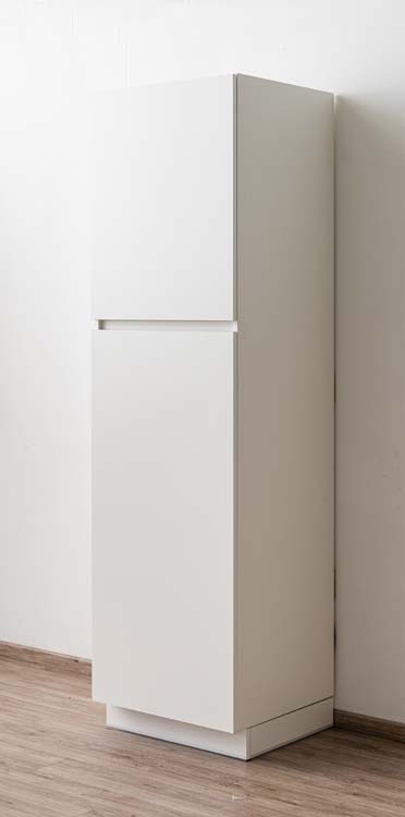 Armoire de cuisine Plenti armoire colonne pour réfrigérateur blanc 60x208cm