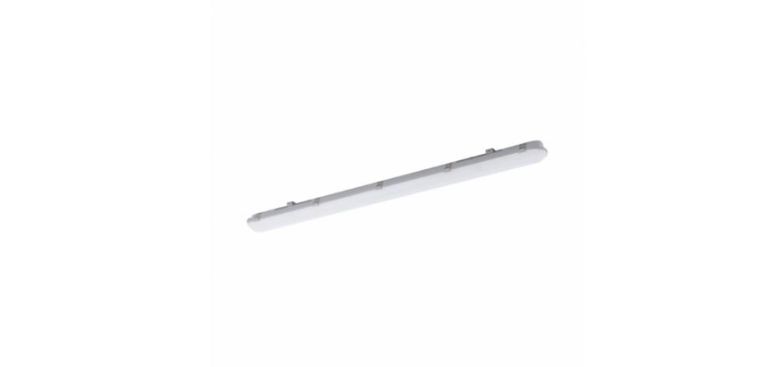 Armature LED imperméable - gris/blanc - 122cm - LED - 4000K - IP65 - 4969lm