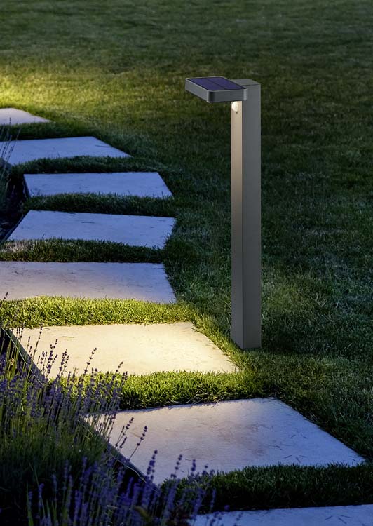 Lanterne avec détecteur antracite solar incl 4,5W LED/ 3000K/ 200LM 60x18cm