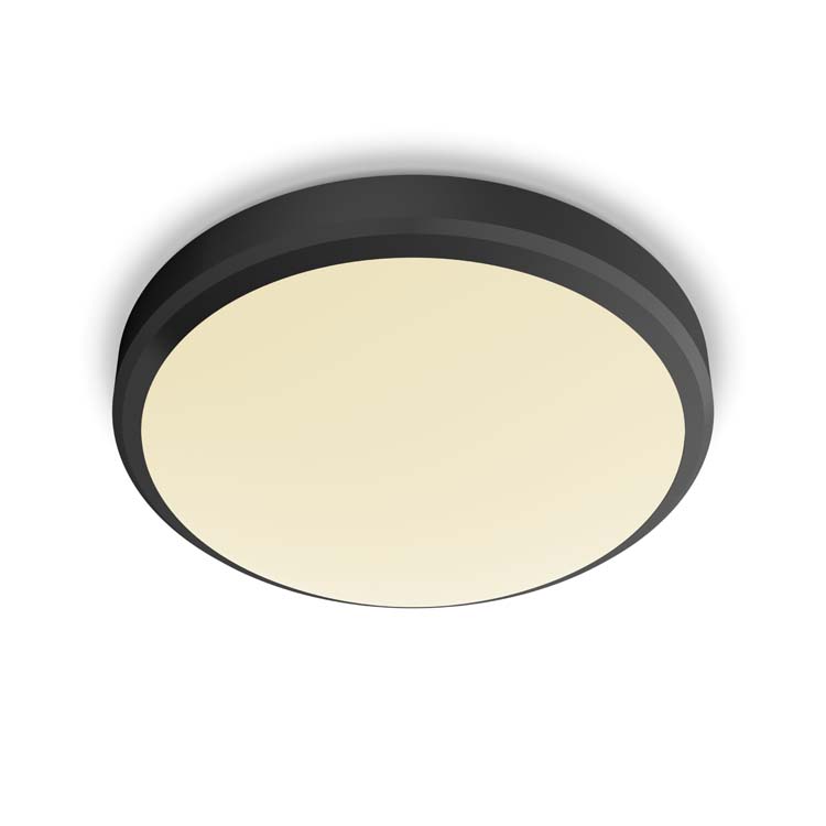 Plafondlamp Zwart 6W 2700K IP45