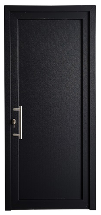 Porte ext. panneaux plein PVC anthracite G 980x2180mm
