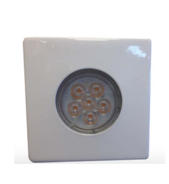 Inbouwspot/badkamerverlichting - Vierkant - 12V - Wit