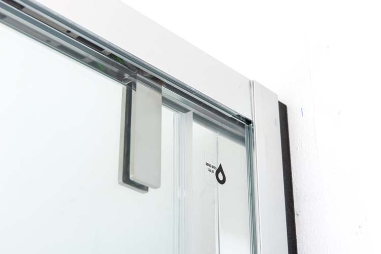 Douchewand Ulrich chroom profiel 88-90x200cm